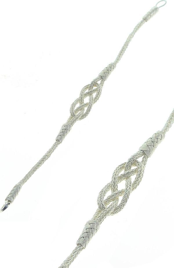 Gümüş kazaziye düğüm bileklik  - Image 1