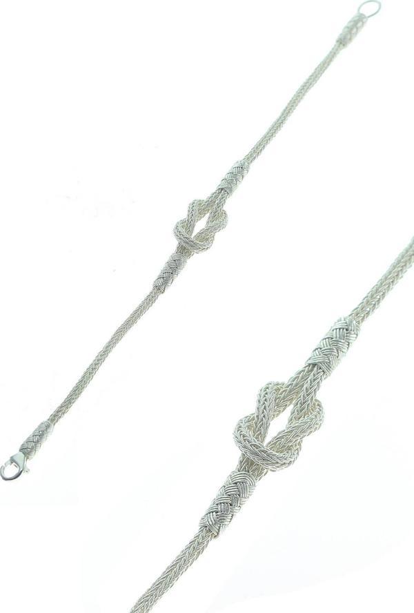 Gümüş kazaziye kafesli bileklik  - Image 1