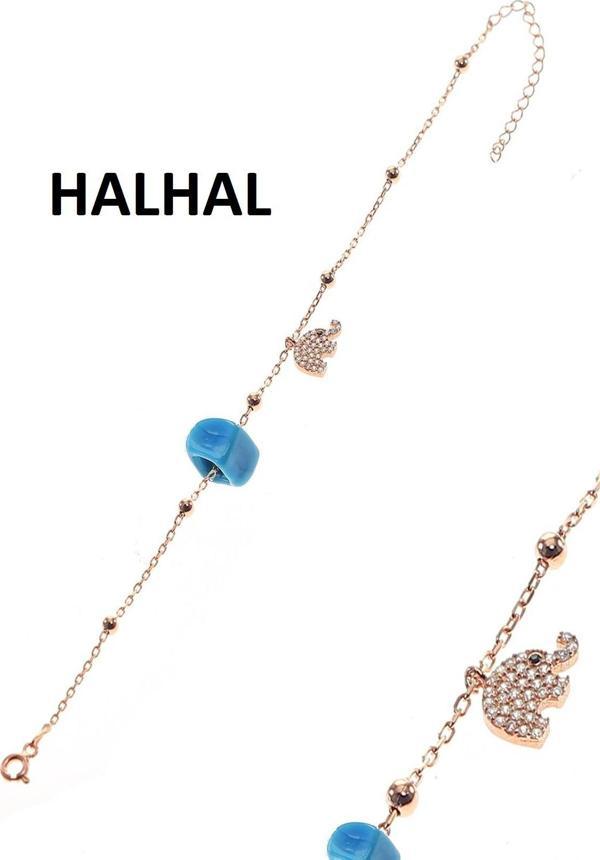 Gümüş fil ve toplu zincir halhal  - Image 1