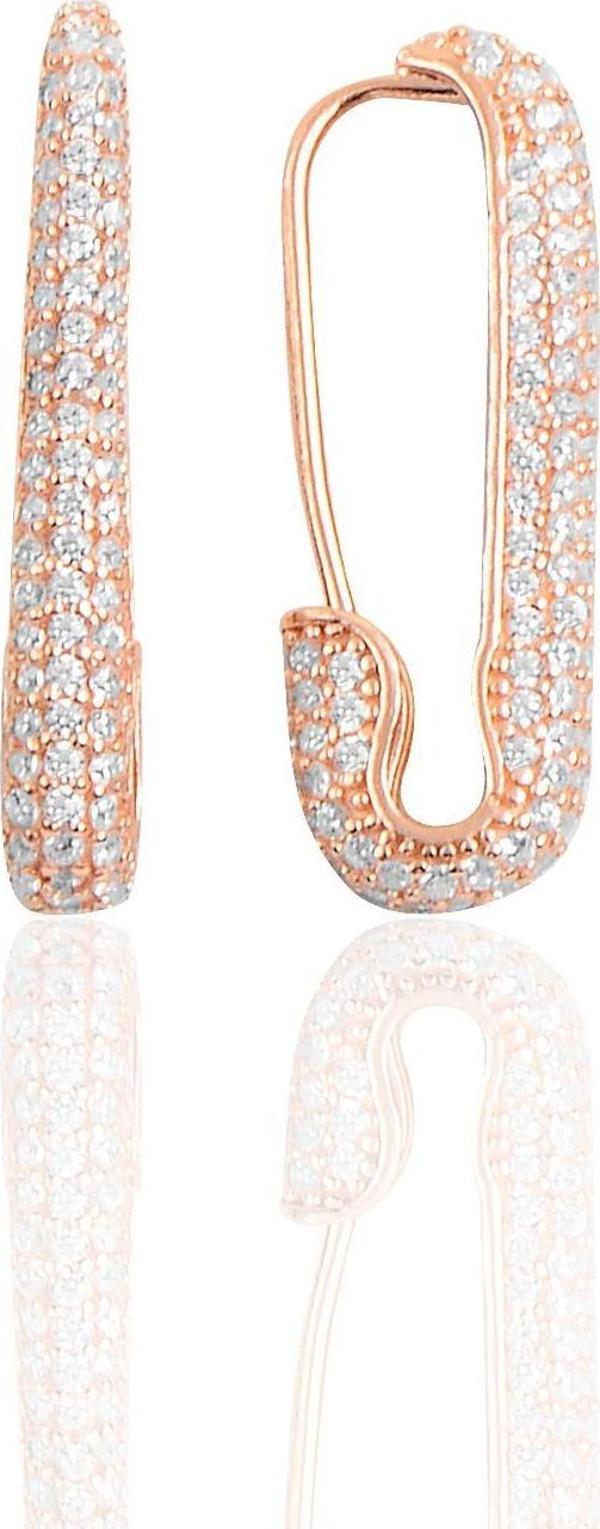 Gümüş firkete çengel küpe  - Image 1