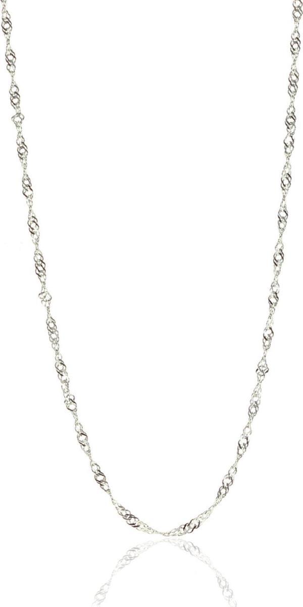 Gümüş singapur modeli 60 cm zincir  - Image 1