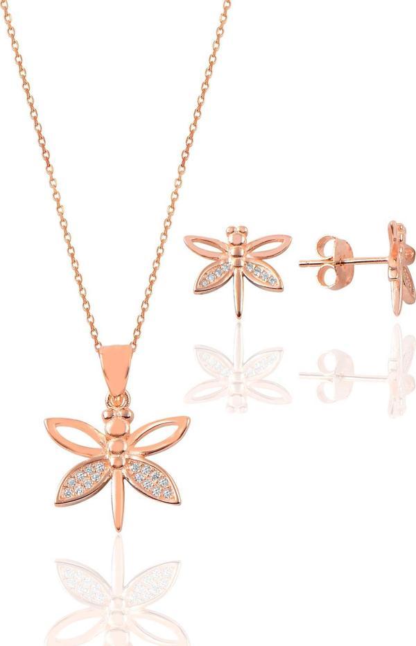 Gümüş rose yusufçuk modeli ikili set  - Image 1