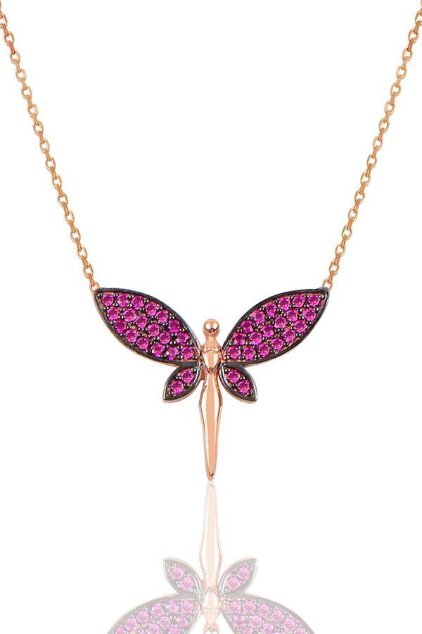 Gümüş yusufçuk modeli kolye  - Image 1