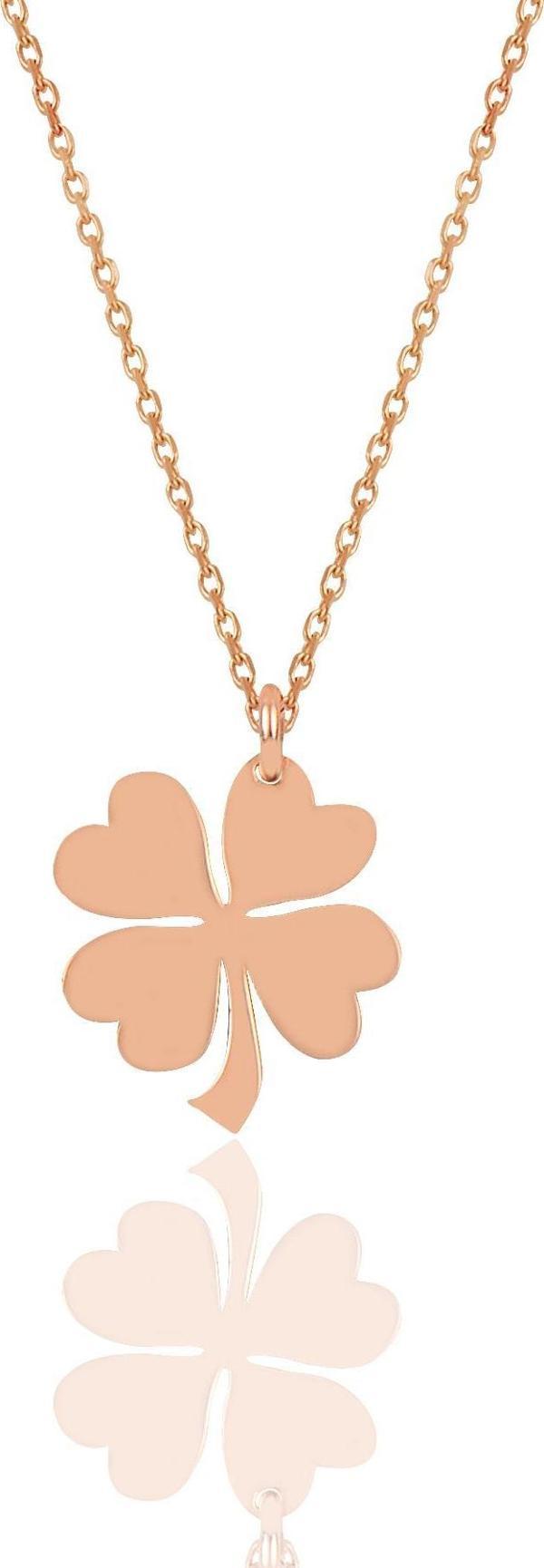 Gümüş yonca modeli kolye  - Image 1