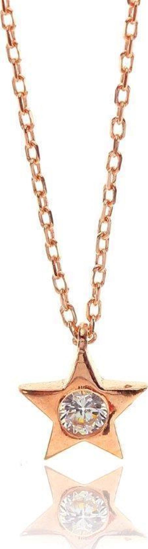 Mini pırlanta modeli yıldız kolye  - Image 1