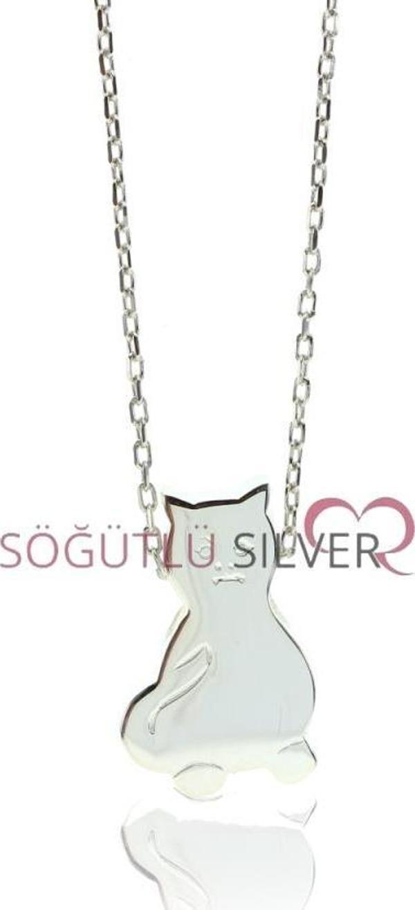 Söğütlü Silver Kedi kolye  - Image 1