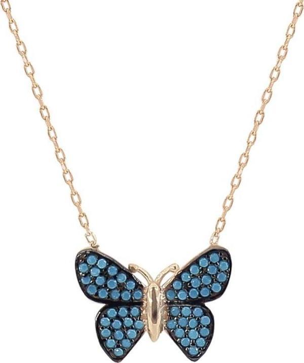 Söğütlü Silver kelebek kolye  - Image 1