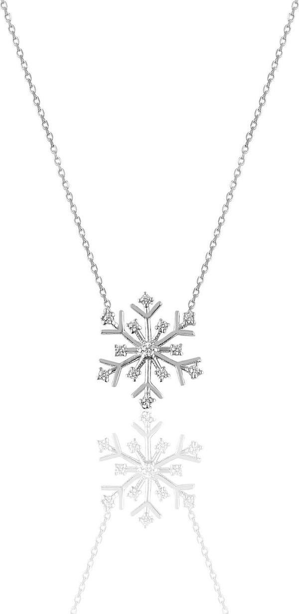 Gümüş zirkon taşlı kartanesi kolye  - Image 1