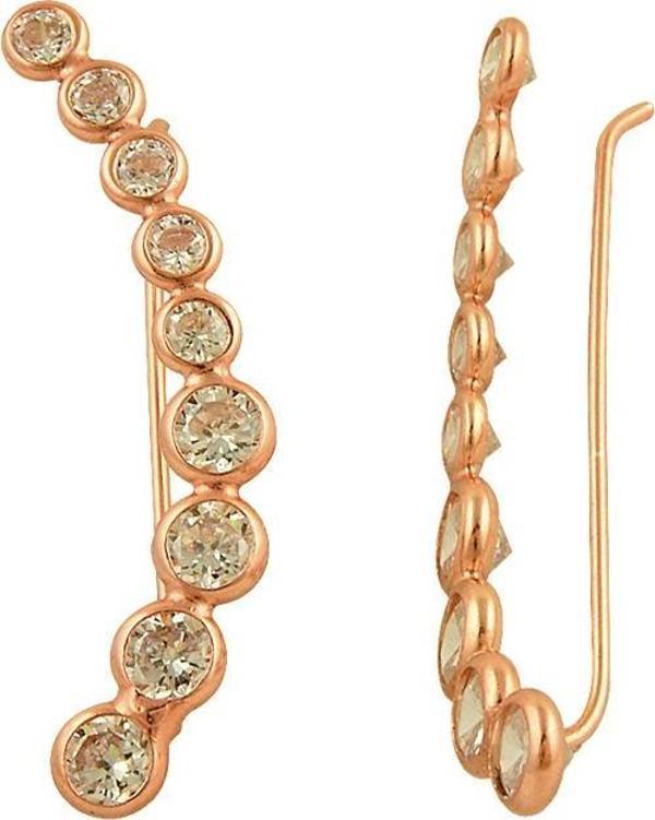 Zirkon taşlı rose  küpe  - Image 1