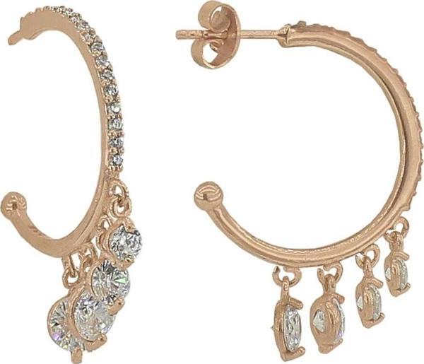 zirkon taşlı yarım halka k  - Image 1