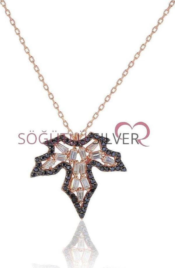 Söğütlü Silver yaprak kolye  - Image 1