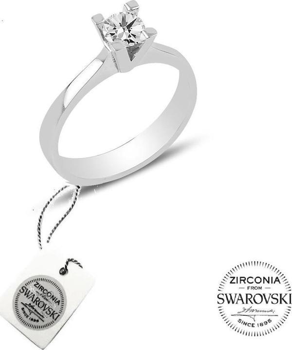 swarovski tek taş yüzük  - Image 1
