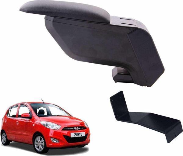 3 Tıkla Hyundai i10 2011 Delmesiz Çelik Ayaklı Siyah Kolçak Kol Dayama - Image 1