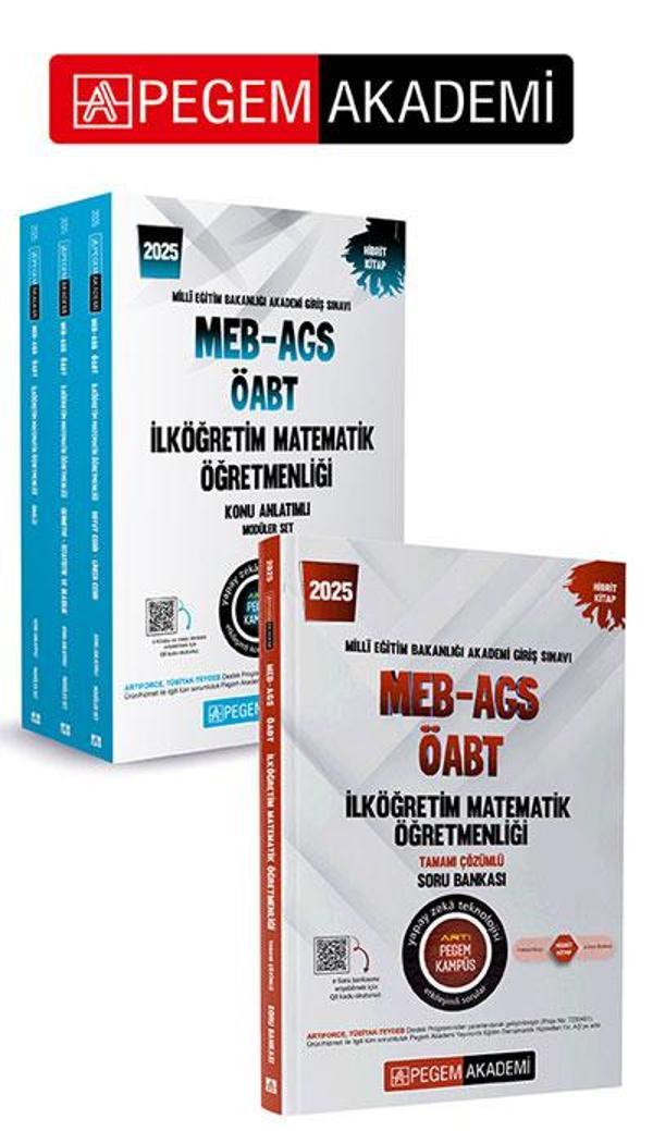 PEGEM AKADEMİ 2025 MEB-KPSS-ÖABT İlköğretim Matematik Öğretmenliği Konu Anlatımlı (3 Kitap)  +  2025 - Pegem Akademi Yayıncılık - Image 1