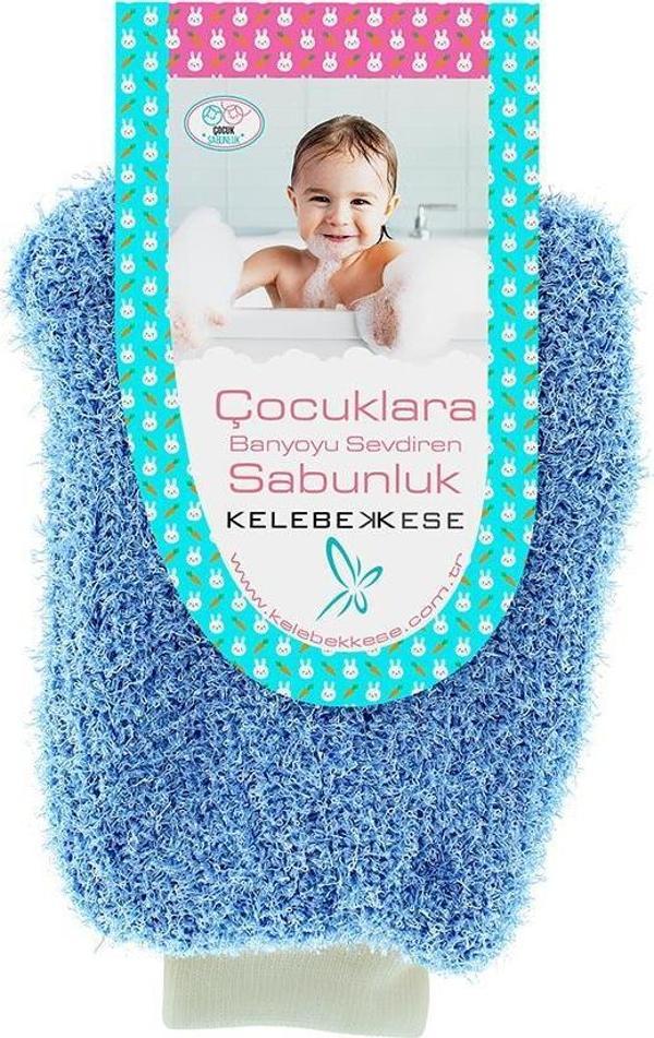 Kelebek Kese Çocuklara Banyoyu Sevdiren Sabunluk Mavi - Image 1