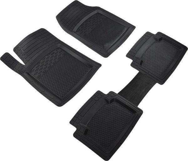 SsanYoung Musso Grand 4D Havuzlu Oto Paspas Modern Serisi Kesilebilir Model SİYAH - Image 1