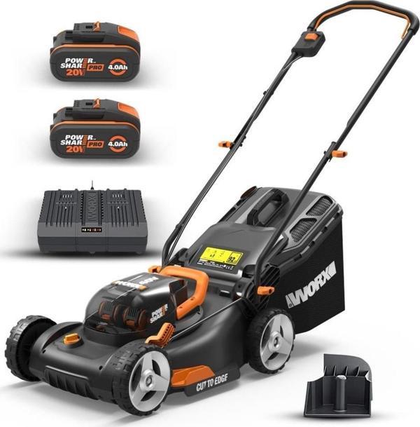 Worx Wg743E 40Volt 4.0Ah. Li-İon 40Cm Profesyonel Şarjlı Çim Biçme - Image 1