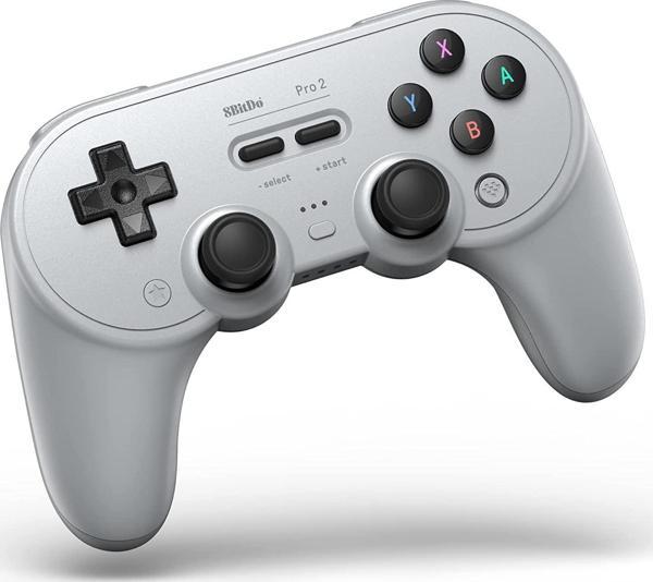 8Bitdo Pro 2 Bluetooth Controller Nintendo Switch Kablosuz Oyun Kolu , PC, MacOS, Android Gri - Image 1