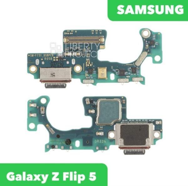 Samsung Galaxy Z Flip5 SM F731U ABD Şarj bordu Şarj Soketi - Image 1