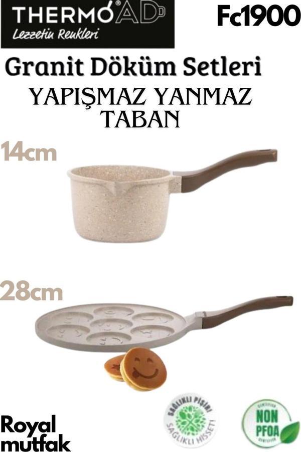 Thermoad 2'Li Vizon Set (Sosluk&Sütlük-Emojili Pankek Tavası) - Image 1