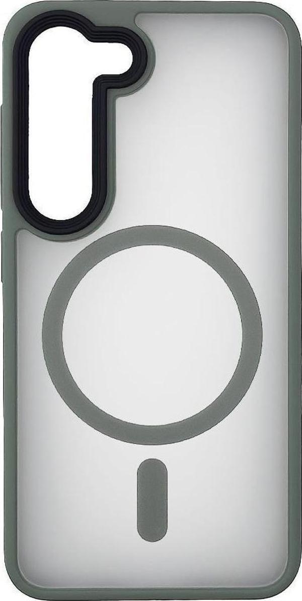 Samsung S23 Solis MagSafe Kılıf - Gri  - Image 1