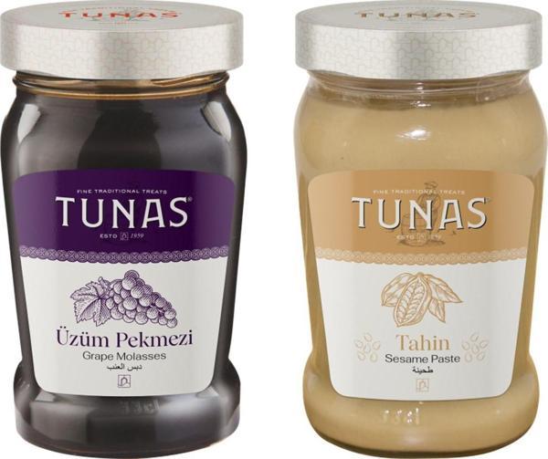 Tunas Üzüm Pekmezi 800 gr Cam + Tahin 600 gr Cam 2 li Set - Image 1