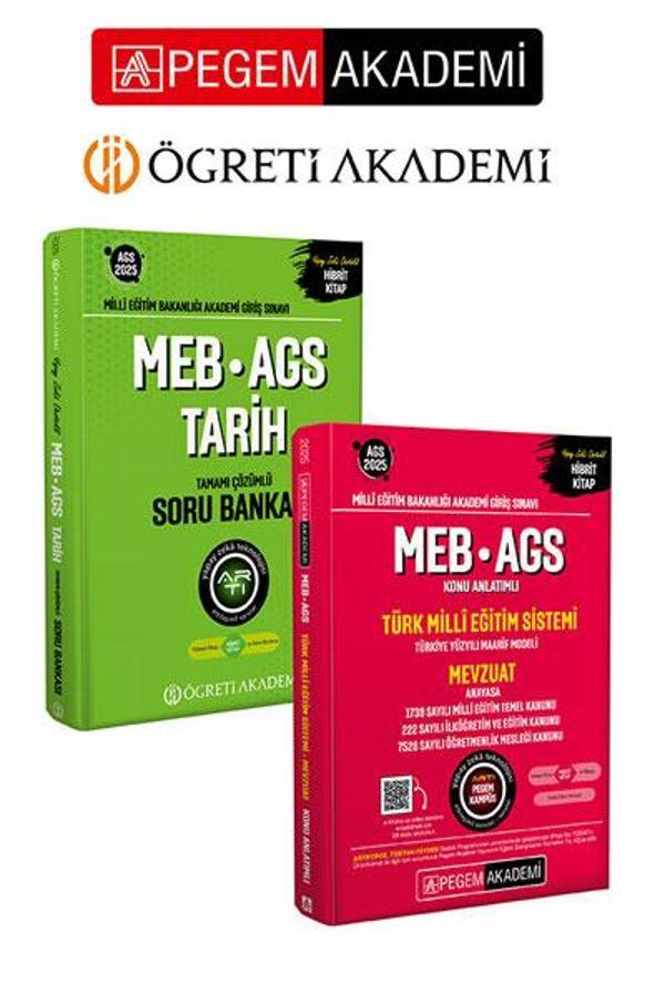 PEGEM AKADEMİ 2025 MEB-AGS Konu Anlatımlı Türk Milli Eğitim Sistemi-Mevzuat +  2025 MEB-AGS Tarih Ta - Pegem Akademi Yayıncılık - Image 1