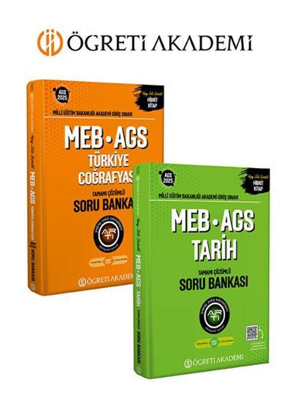 PEGEM AKADEMİ 2025 MEB-AGS Türkiye Coğrafyası Tamamı Çözümlü Soru Bankası + 2025 MEB-AGS Tarih Tamam - Pegem Akademi Yayıncılık - Image 1