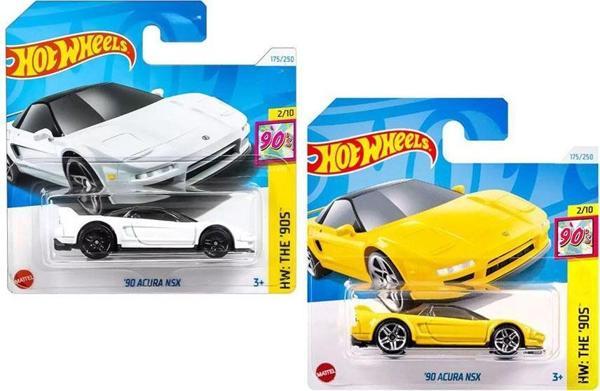 Hot Wheels 2 Araç '90 Acura NSX Set - Sarı & Kırmızı (1/64) - Image 1