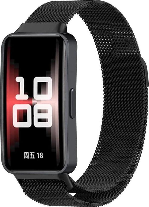 Huawei Band 8 Huawei Band 9 Uyumlu Metal Hasır Manyetik Kordon Kayış - Image 1