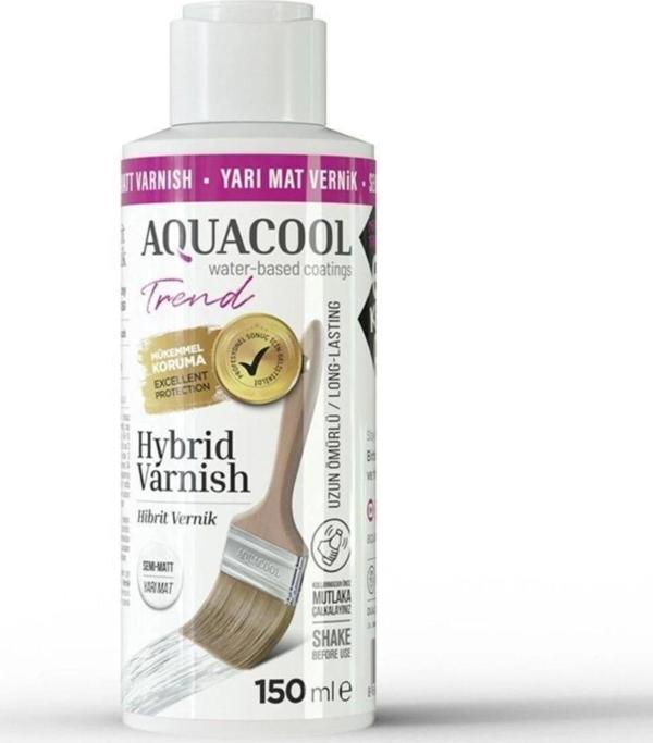 Aquacool Trend Hybrid Varnish Su Bazlı Hibrit Vernik 150 ml Yarı Mat - Image 1