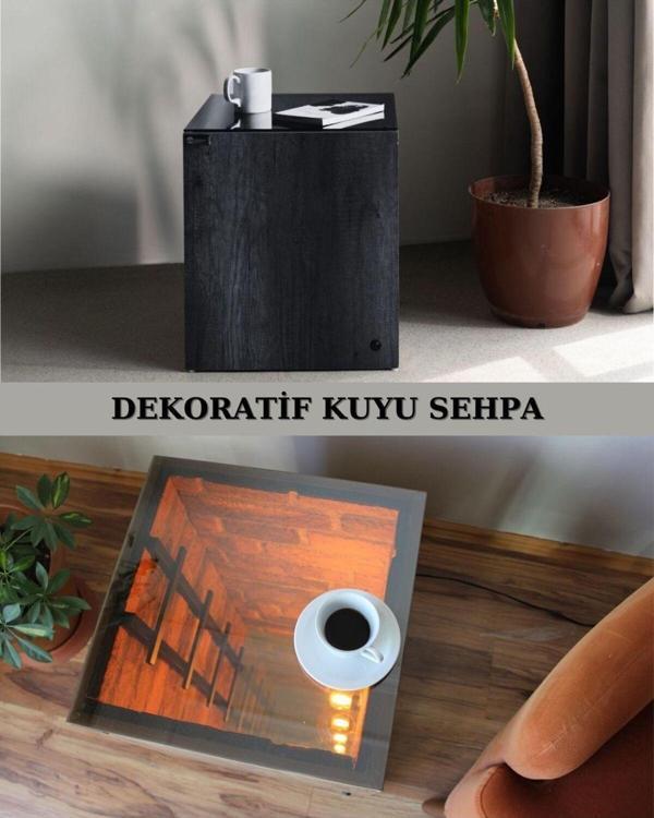 Treeandtech Yan Sehpa, Kahve Sehpası, Sonsuzluk Sehpası, Kuyu Sehpa - Image 1