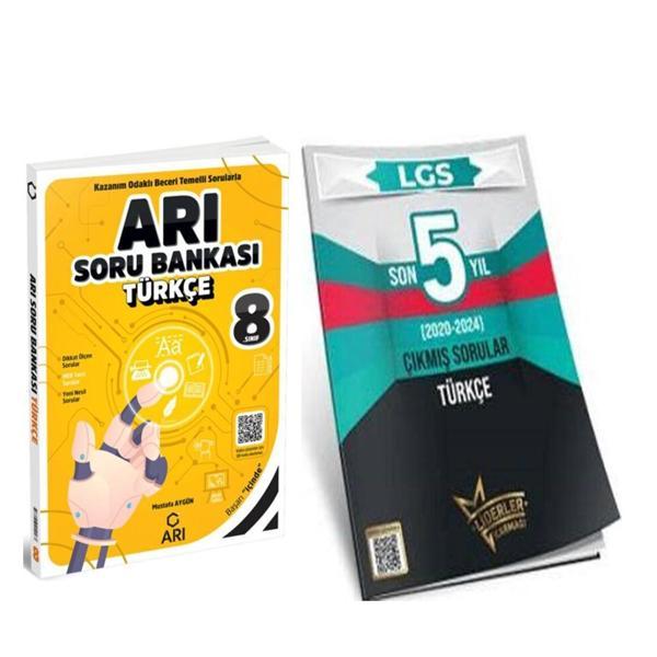 Arı 8.Sınıf Türkçe Soru Bankası ve Liderler Son 5 Yıl Çıkmış Sorular Seti 2 Kitap - Arı - Image 1
