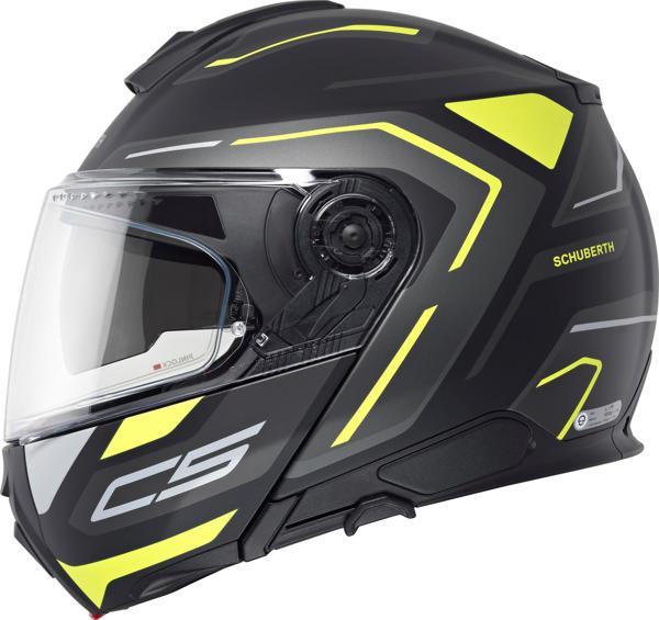 Schubert C5 Omega Yellow Çene Açılır Motosiklet Kaskı - Image 1