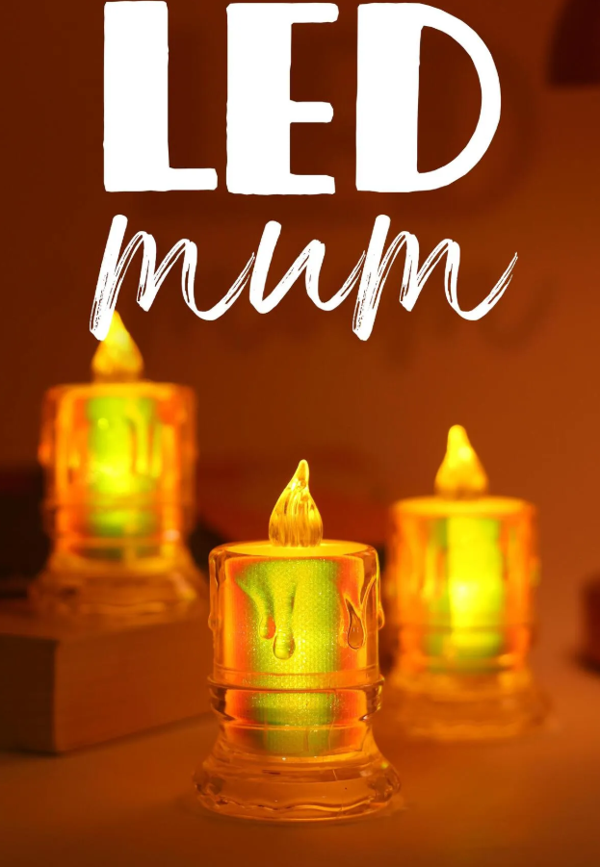 ByKurt 3 ADET Led Mum Simli Tipi Pil Dahil Dumansız Alev Ledli Yapay Dekoratif Mum Işığı ORTA PT421 - Image 1