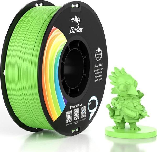 Creality Ender PLA+ Filament Elma Yeşili 1.75mm 1kg - Image 1