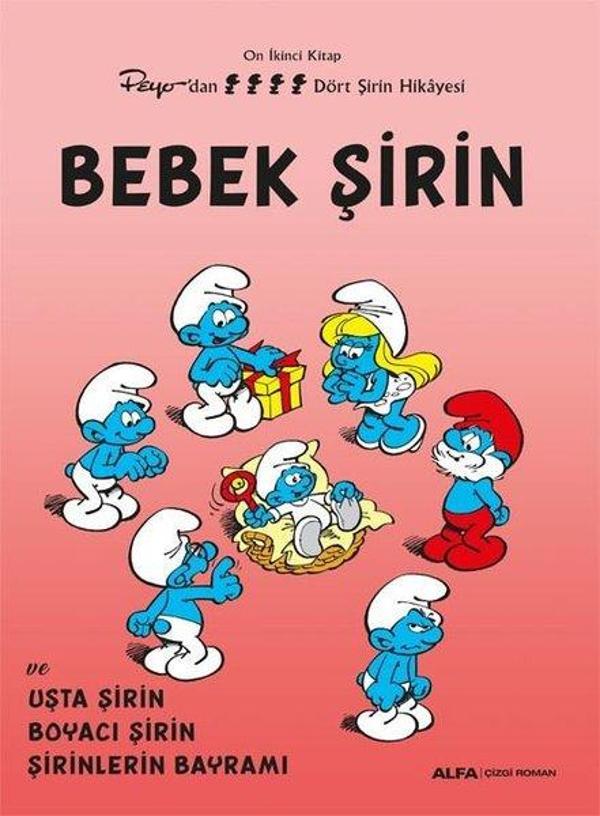 Bebek Şirin ve Usta Şirin - Boyacı Şirin - Şirinlerin Bayramı - Peyo'dan Dört Şirin Hikayesi - On İk - Alfa Yayıncılık - Image 1