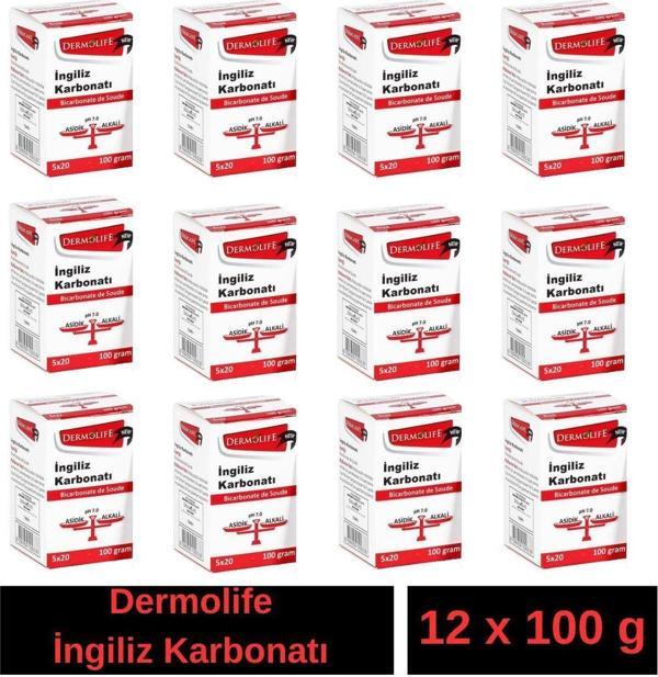 Dermolife İngiliz Karbonatı 12 X 100 G 12 Li Set - Image 1