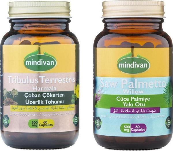Mindivan Tribulus Terrestris Çoban Çökerten + Saw Palmetto Cüce Palmiye Erkek Form Set - Image 1