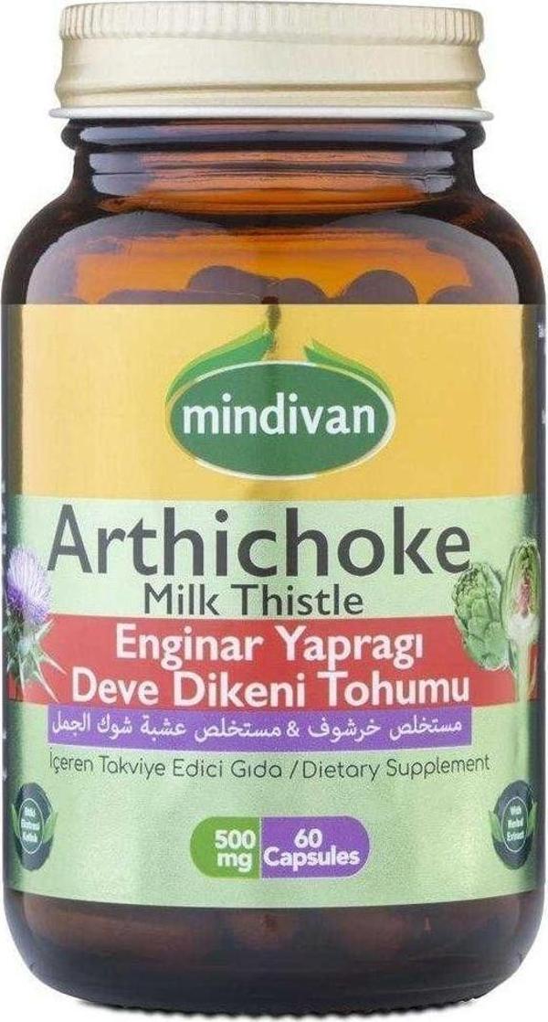 Mindivan Enginar Ekstreli & Devedikeni Tohumu Ekstreli 60 Kapsül - Image 1