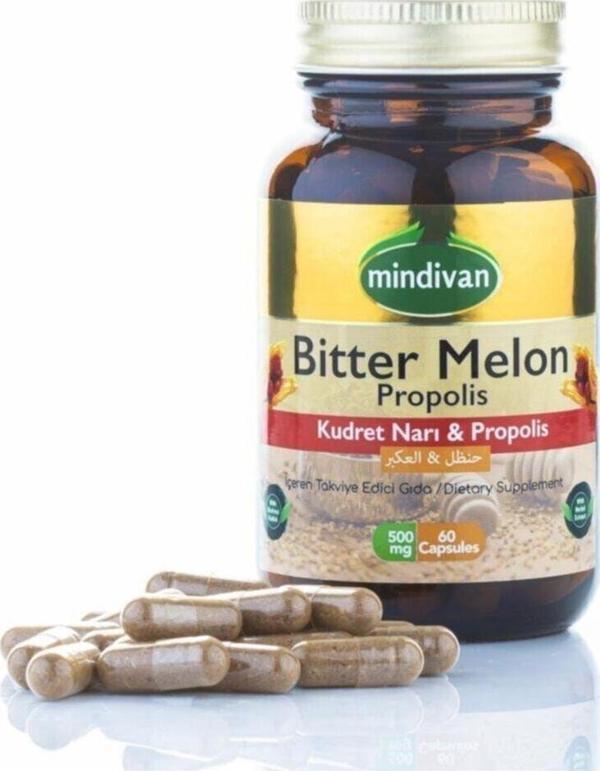 Mindivan Kudret Narı-Propolis 60 Kapsül 500 Mg 2 Adet - Image 1