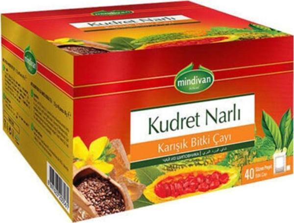 Mindivan Kudret Narlı Çay 40'Lı Süzen Poşet - Image 1