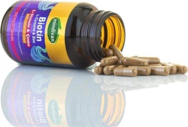 Mindivan Biotin&L-Sistein&Çinko 60’Lı Kapsül - Image 1