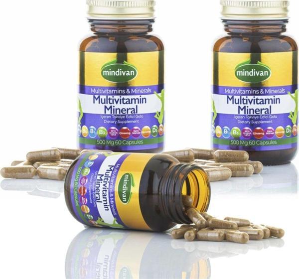 Mindivan Multivitamin Mineral Kapsül X3 Adet - Image 1