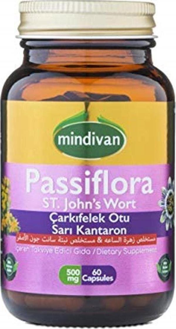 Mindivan Çarkıfelek Otu - Kantaron Ekstreli Passiflora Kapsül - Image 1