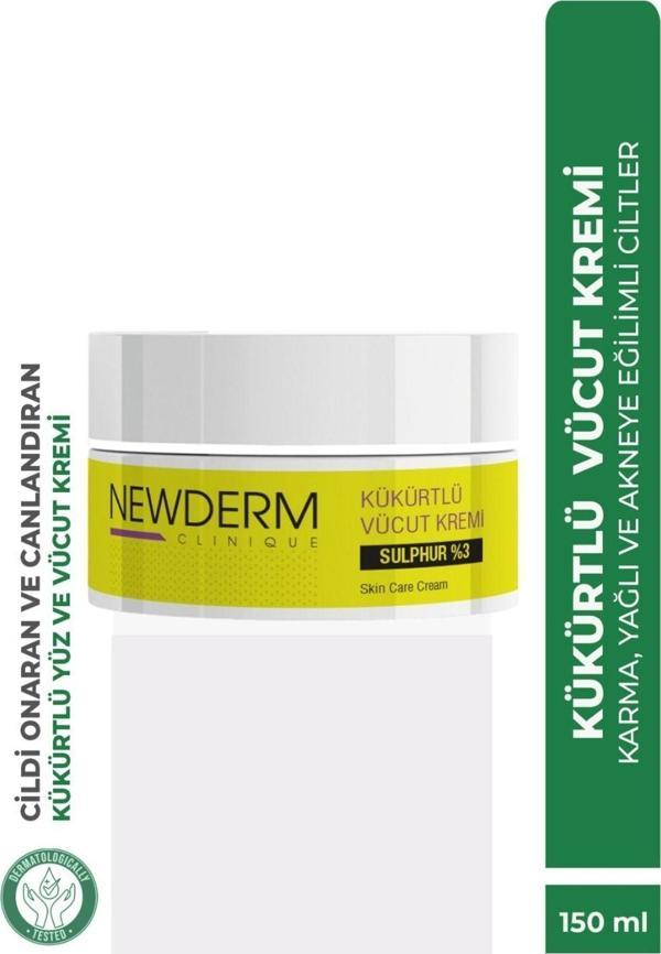 Newderm Kükürtlü Uyuz, Akne, Etkili Yüz Ve Vücut Kremi 150Ml - Image 1