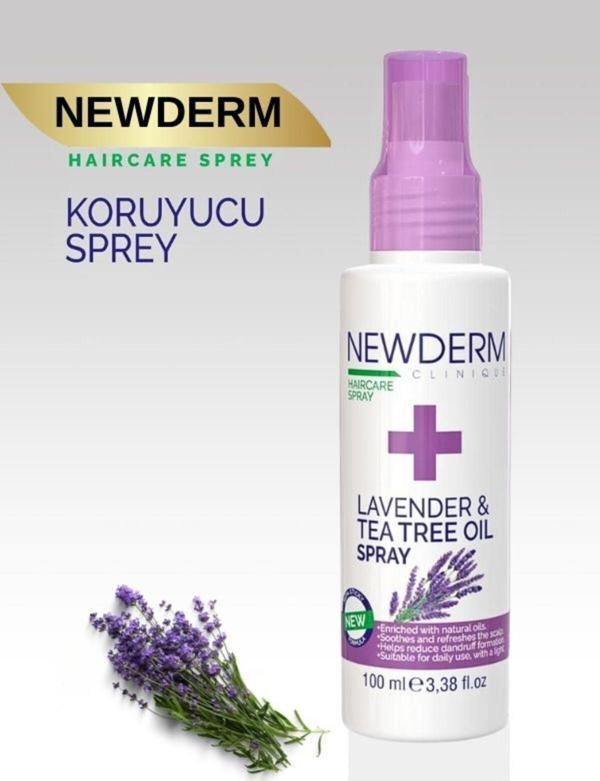 Newderm Lavantalı Bit Kovucu Saç Spreyi Lavantalı Saç Bakım Spreyi 100 Ml - Image 1