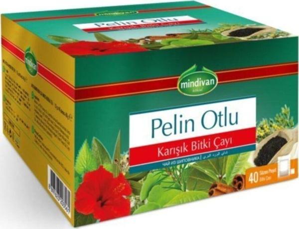 Mindivan Pelin Otlu Karışık Bitki Çayı 40'Lı Poşet Çay(2 Adet) - Image 1