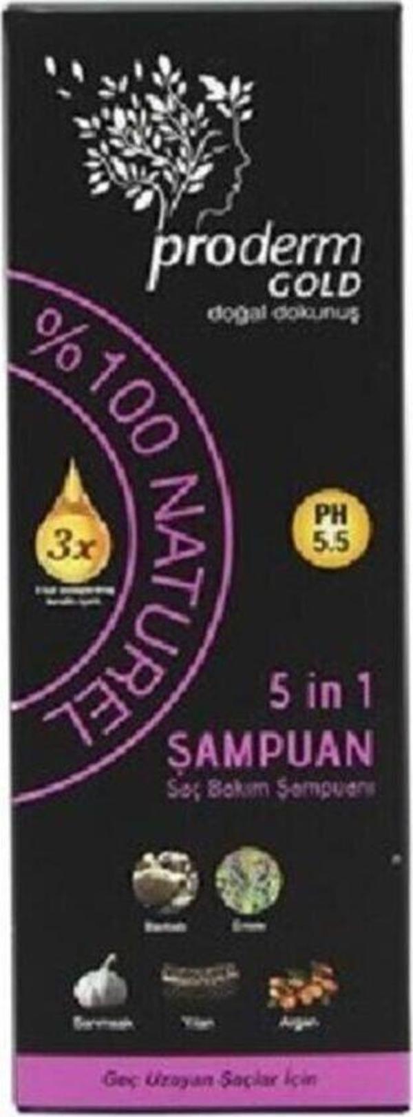 Proderm Geç Uzayan Saçlar Için Saç Bakım Şampuanı 500 Ml Ve Saç Bakım Yağı - Image 1