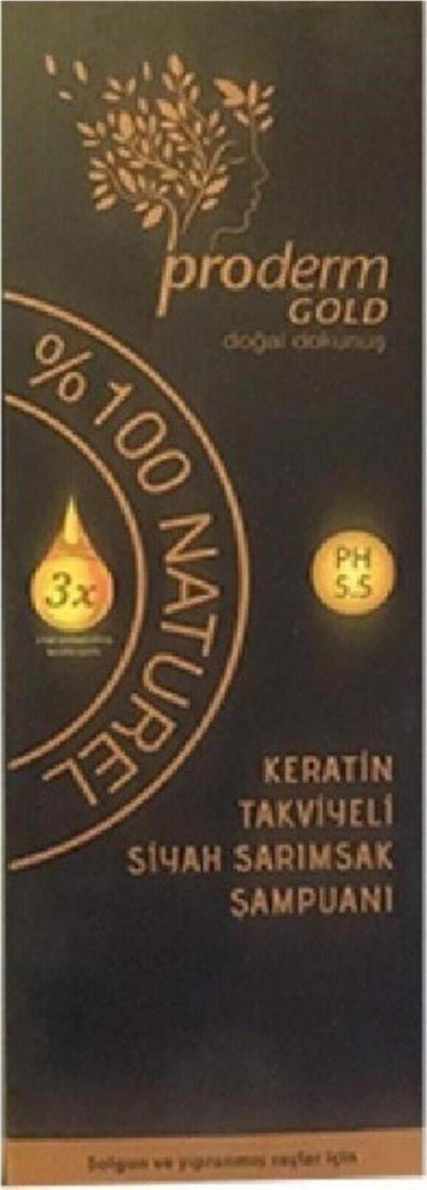 Proderm Keratin Takviyeli Siyah Sarımsak Şampuanı 500 Ml - Image 1